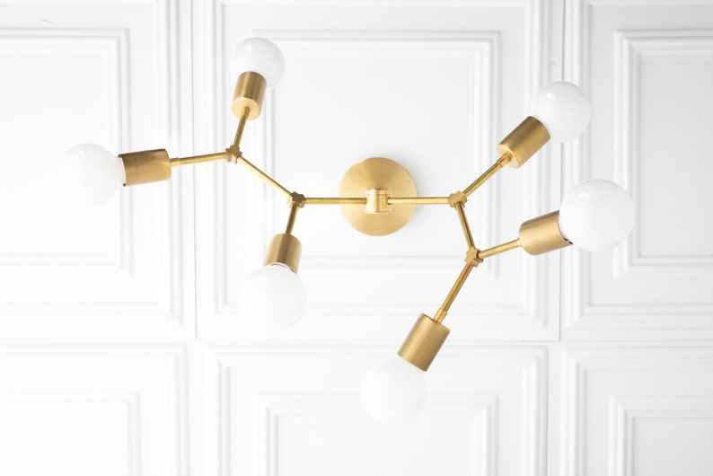 Molecule Light Modern Chandelier 6 Bulb Light Branching Chandelier Ceiling Lighting Model No. 2523 image 6