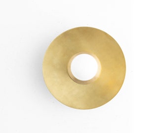 Modern Sconce - Brass Sconce - Brass Wall Light - Flush Sconce - Wall Light Fixture - Flush Mount Light - Low Profile Light - Model No. 7004