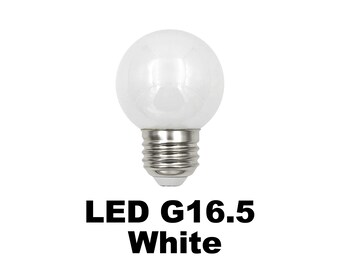 5.5 Watt -  500 Lumens - LED G16.5 White Light Bulb