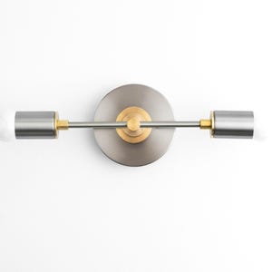 Gold Vanity Light - Brass Bathroom Light - Vanity Fixtures - Vanity Lamp - Bathroom Lamps - Raw Brass - Wall Lamp - Model No. 8057 image 5