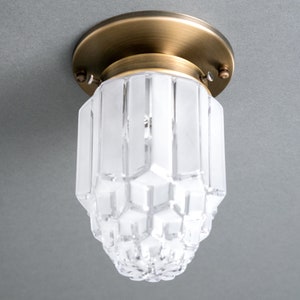 Modern Art Deco Skyscraper Shade Hallway Lighting Ceiling Light Light Fixture Model No. 8895 image 2