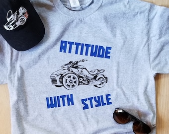 Uma camiseta Spyder "Atitude com estilo"