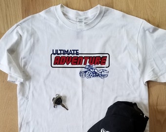 Uma camiseta Spyder de "aventura final"