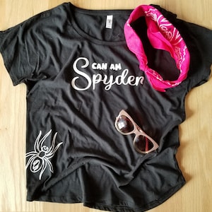 A "Can Am Spyder" T Shirt with a Crawling Spider