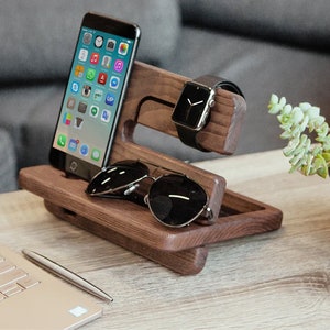 Phone watch glasses stand best sale