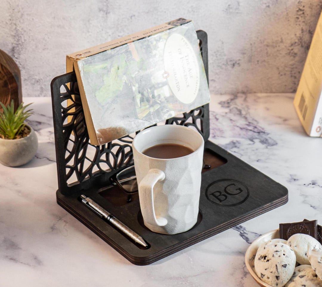 Personalized Wooden Book Stand, Custom Book Holder, Gift for Readers ...