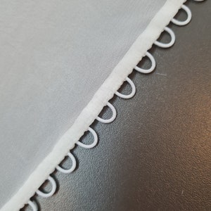 Passementerie blanche pour robe de mariée Passants élastiques pour boutons de mariage image 6