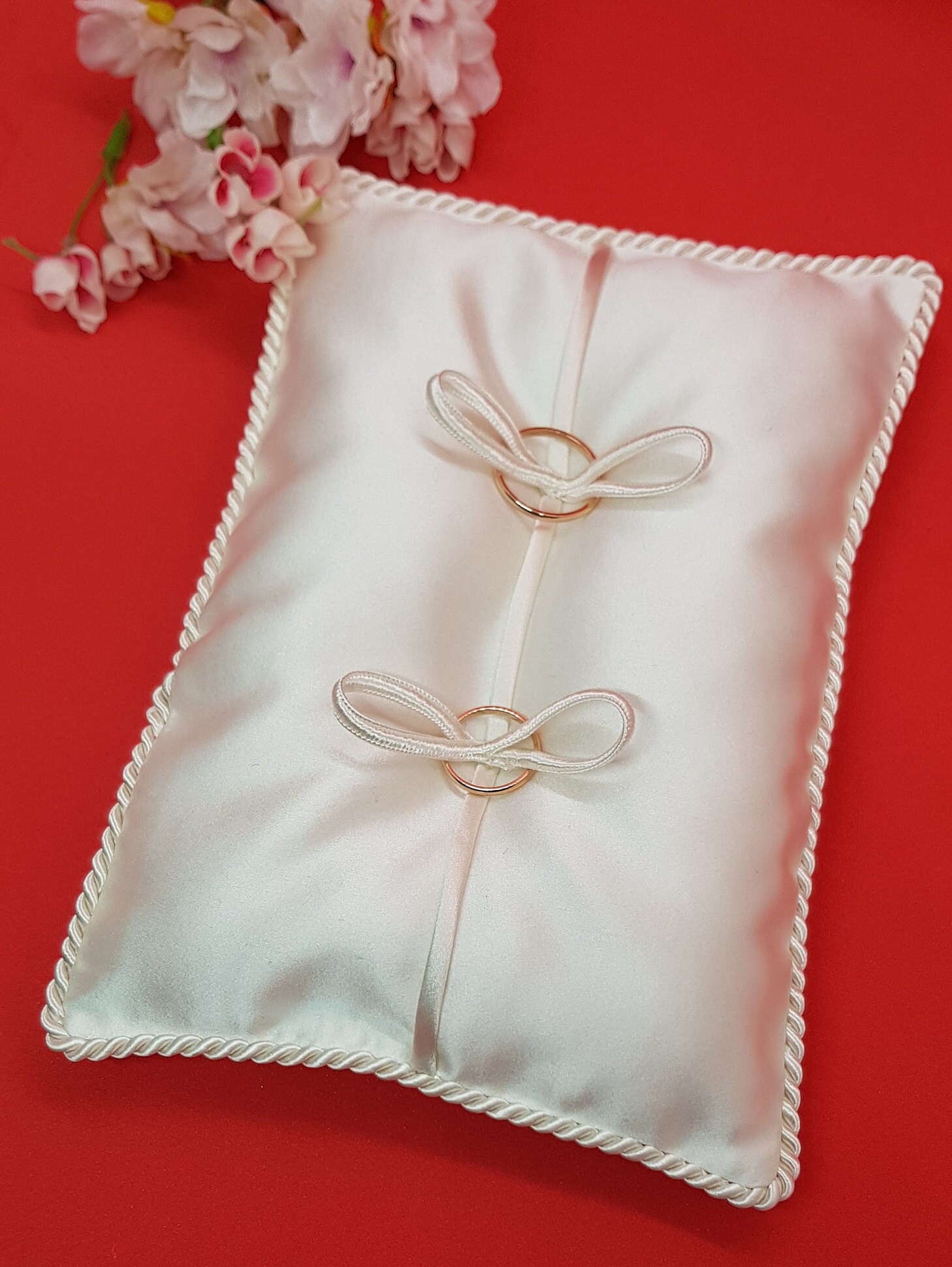 Wedding ring holder Silk pillow for rings Etsy
