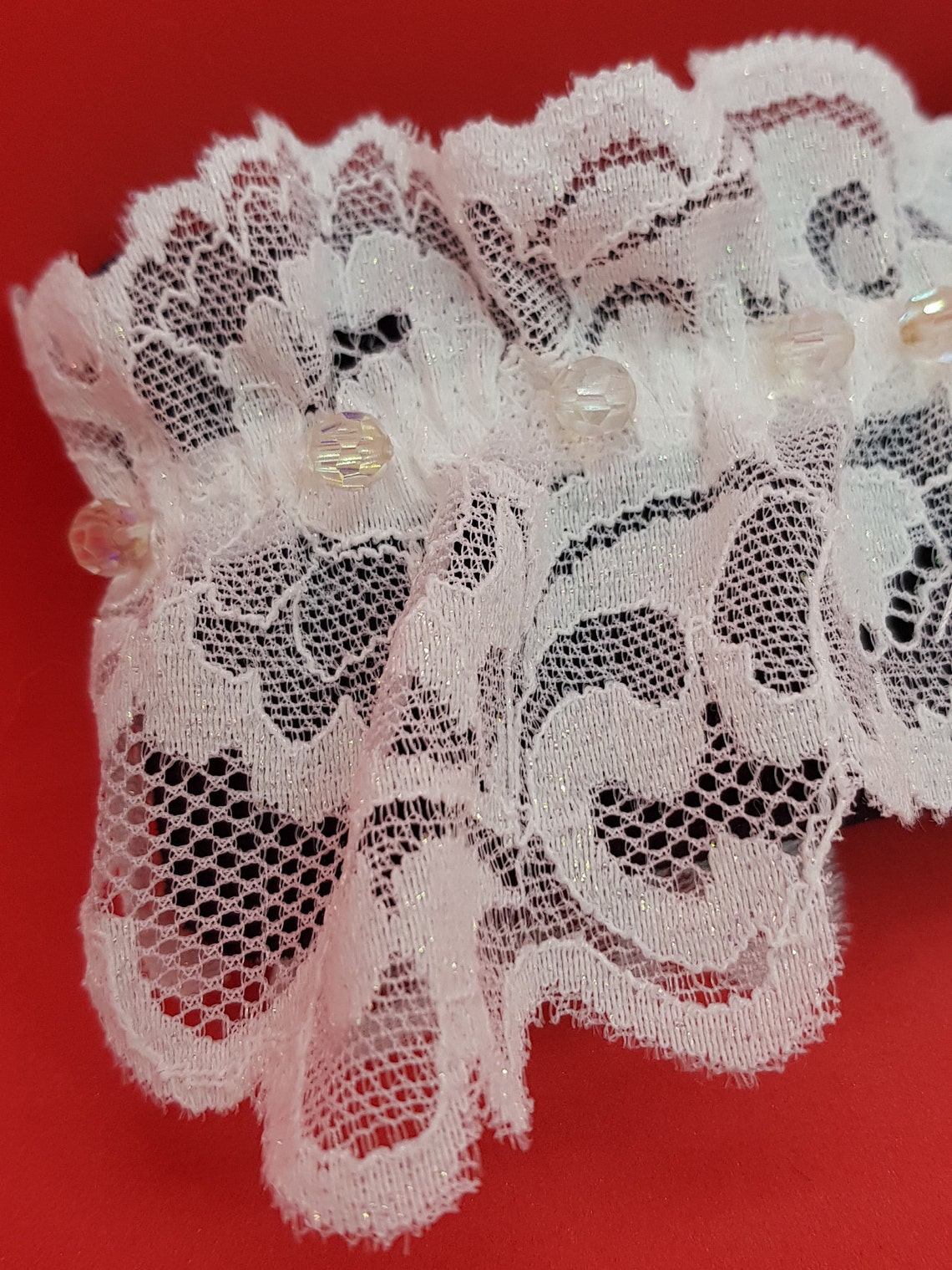 Wedding garter for brides White lace garter belt wedding Etsy