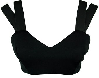 Over The Shoulders Bralette, goth, alternative, chic