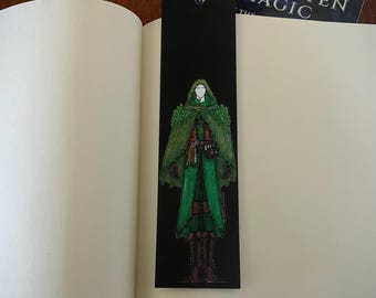 Fantasy Bookmark, Forest Ranger Bookmark, Nature-Inspired Fantasy Bookmark, Gothic Reader Gift