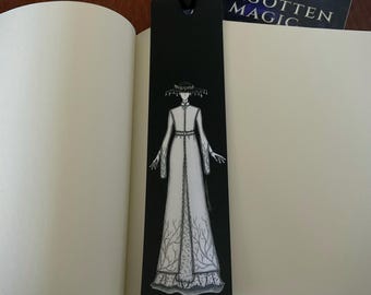 Light Guardian Fantasy Bookmark, Celestial Moon Bookmark, Witchy Reader Gift, Fantasy Book Accessory