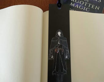 Shadow Wanderer Fantasy Bookmark, Dark Fantasy Bookmark, Gothic Reader Gift, Witchy Book Accessory