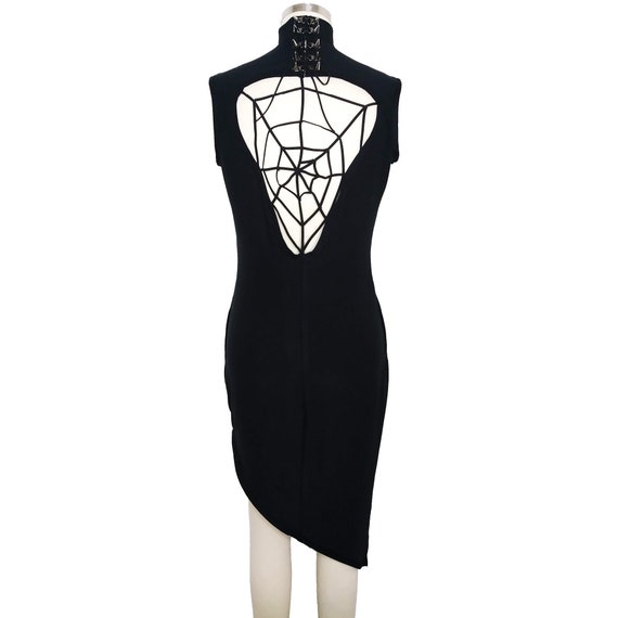 black dress with spikes Spiderweb dress, lacing, form fitted, pockets, black, goth, alternative, gothic collection_Reflaunt_Extra10_0213 Black Tutu Dress Toddler Color160:Dark Navy/White The dress has hidden