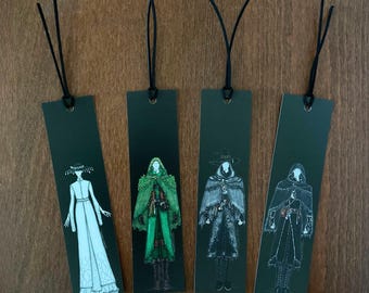 The First Artifacts Fantasy Bookmark Set of 4, Whispers of the Forgotten Magic Inspired, Gothic Fantasy Bookmarks, Reader Gift