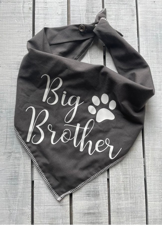 Medium Dog Bandana Big Brother Etsy