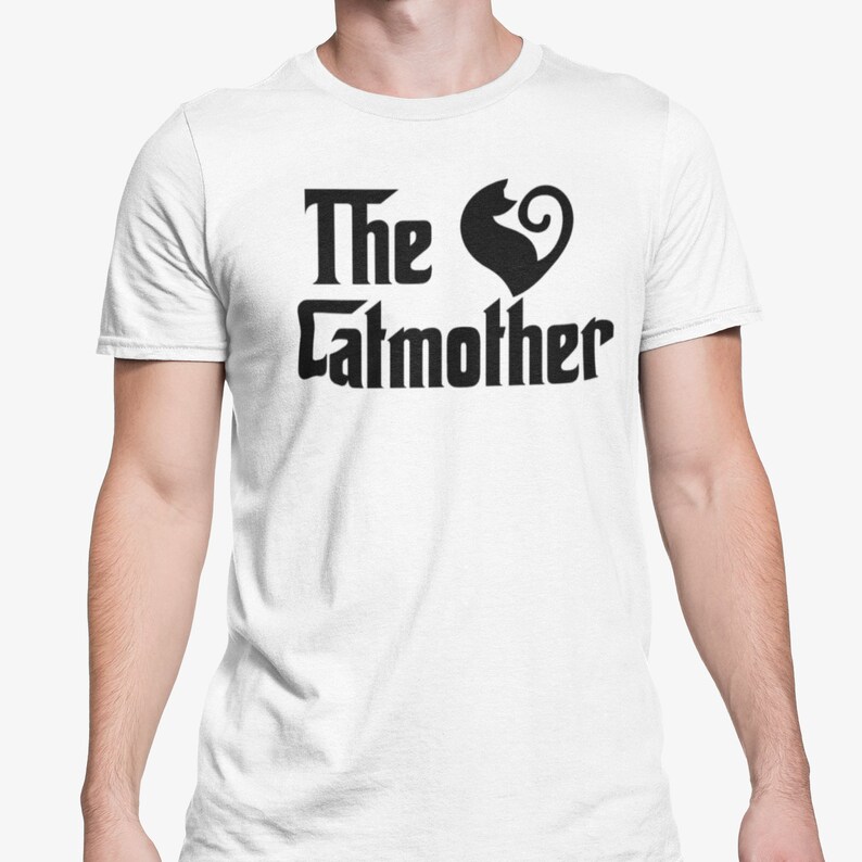 Catfather and Catmother T Shirt Set Cat Pet Owners Funny Couple Gift