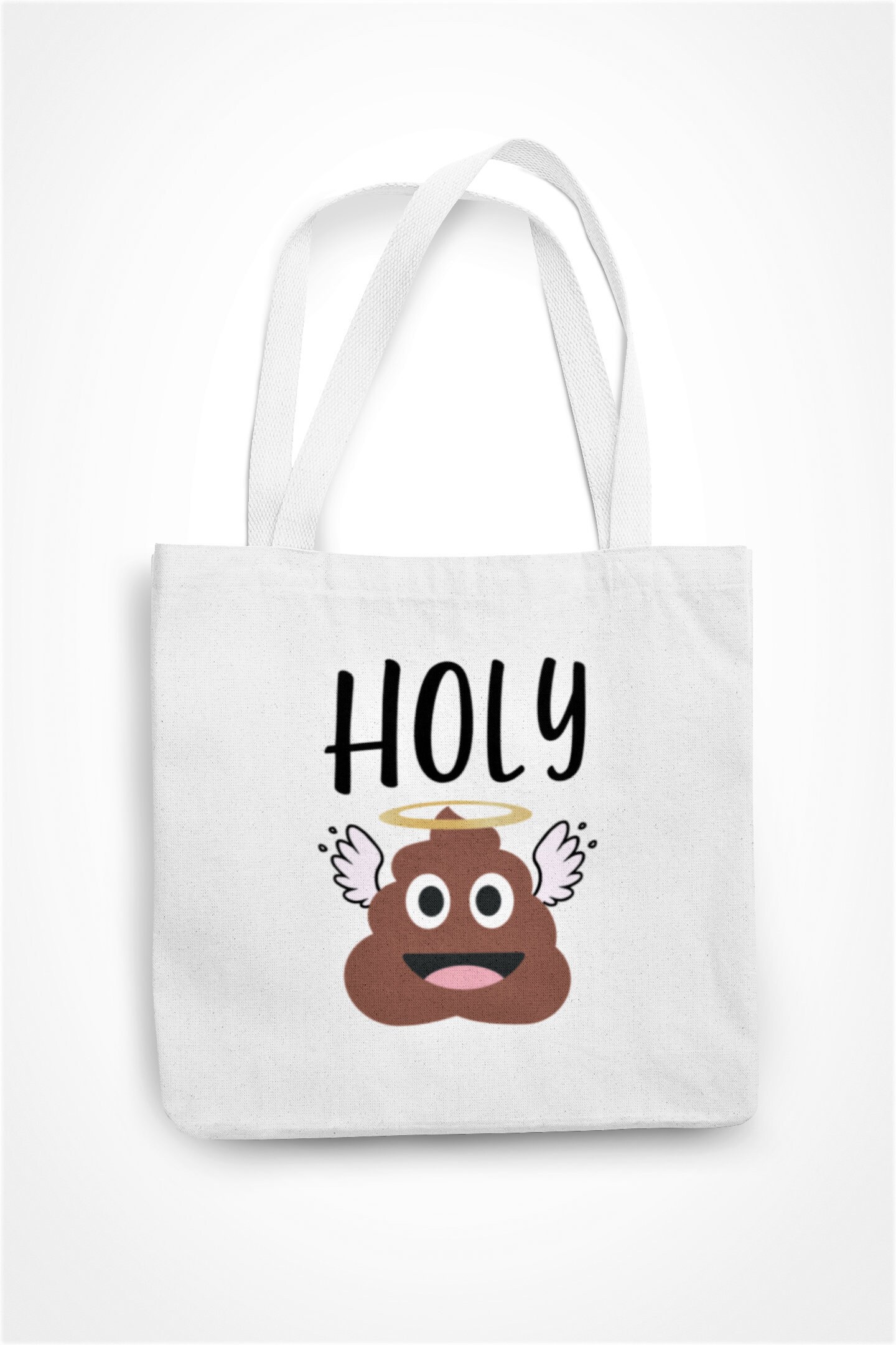 Holy Shit Tote Bag Novelty Poo Emoji Eco Friendly Gift Etsy UK