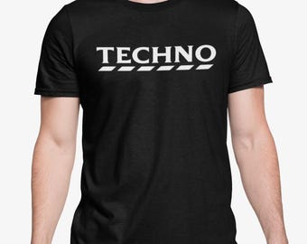 Techno T Shirt Novelty Festival Top Lad Banter Rave Electronic Music