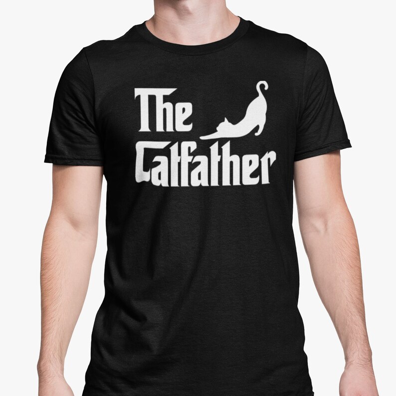 Catfather and Catmother T Shirt Set Cat Pet Owners Funny Couple Gift