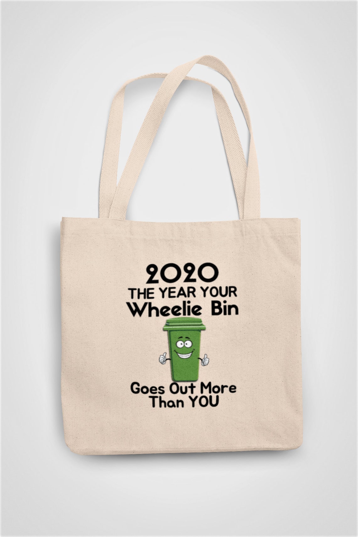 Corona 2020 Lockdown Tote Bag Hilarious Wheelie Bin Joke Etsy