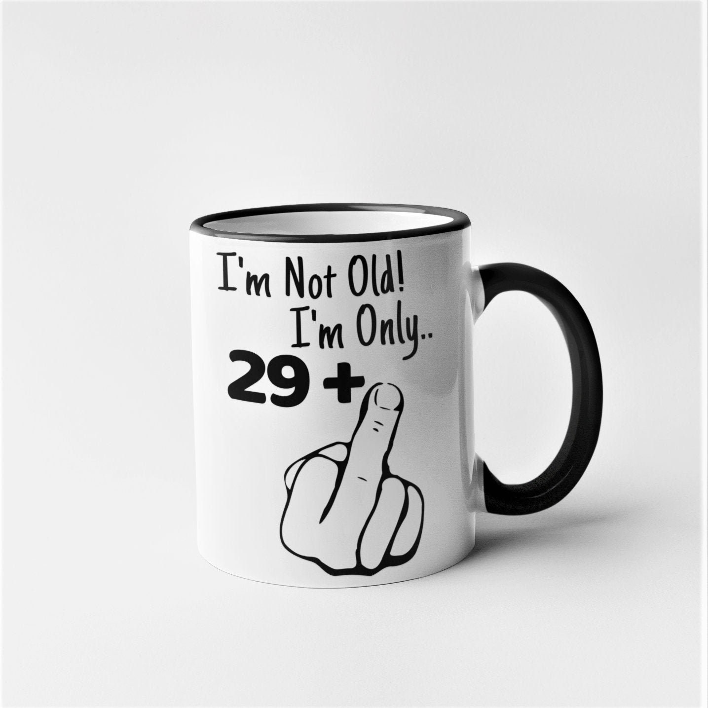 I am 29+ Middle finger - Twenty-Nine Plus Middlefinger 30 30th Birthday  Gifts - Birthday Gift Idea - Sticker