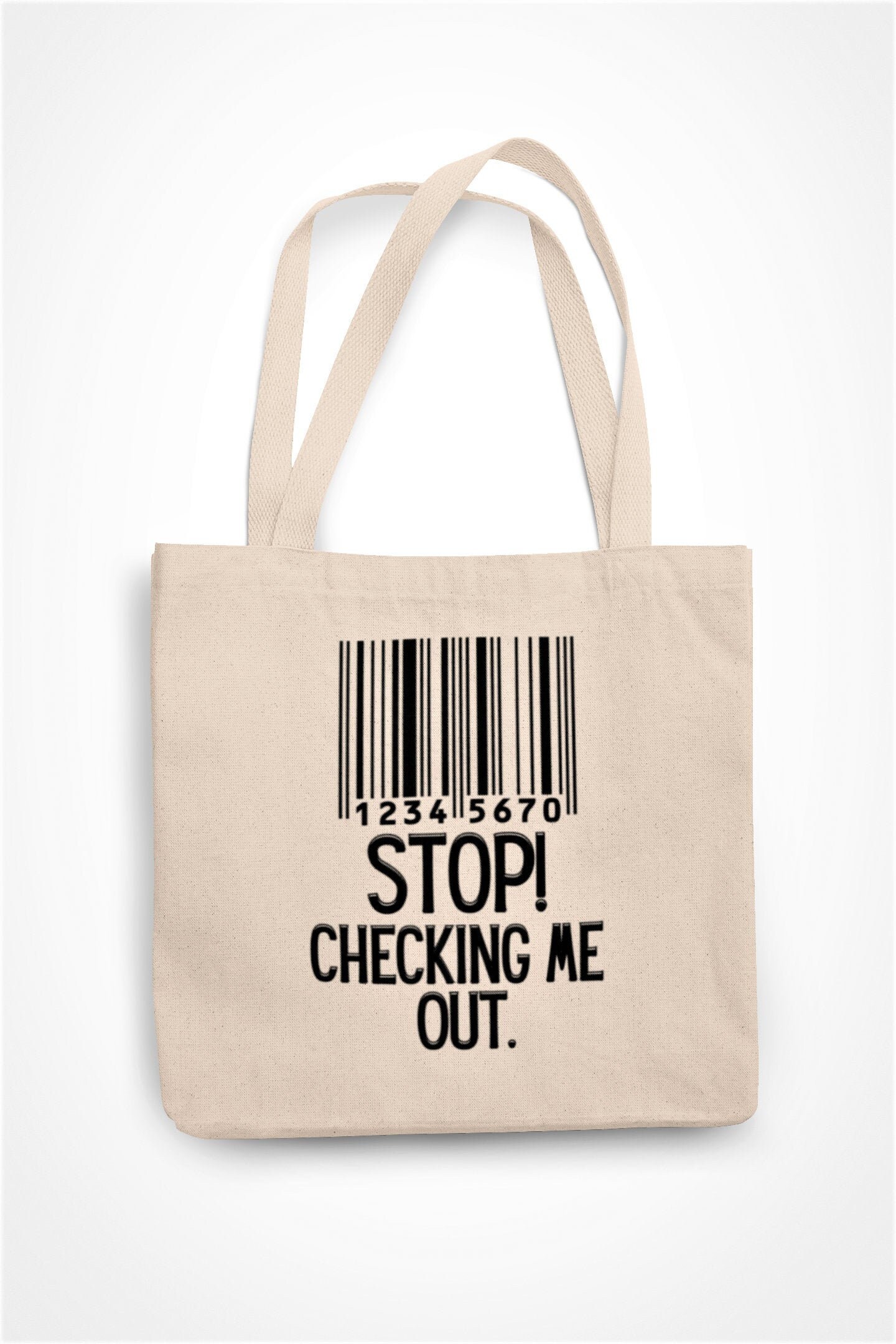 Stop Checking Me Out Tote Bag Funny Novelty Gift Joke Present Etsy UK