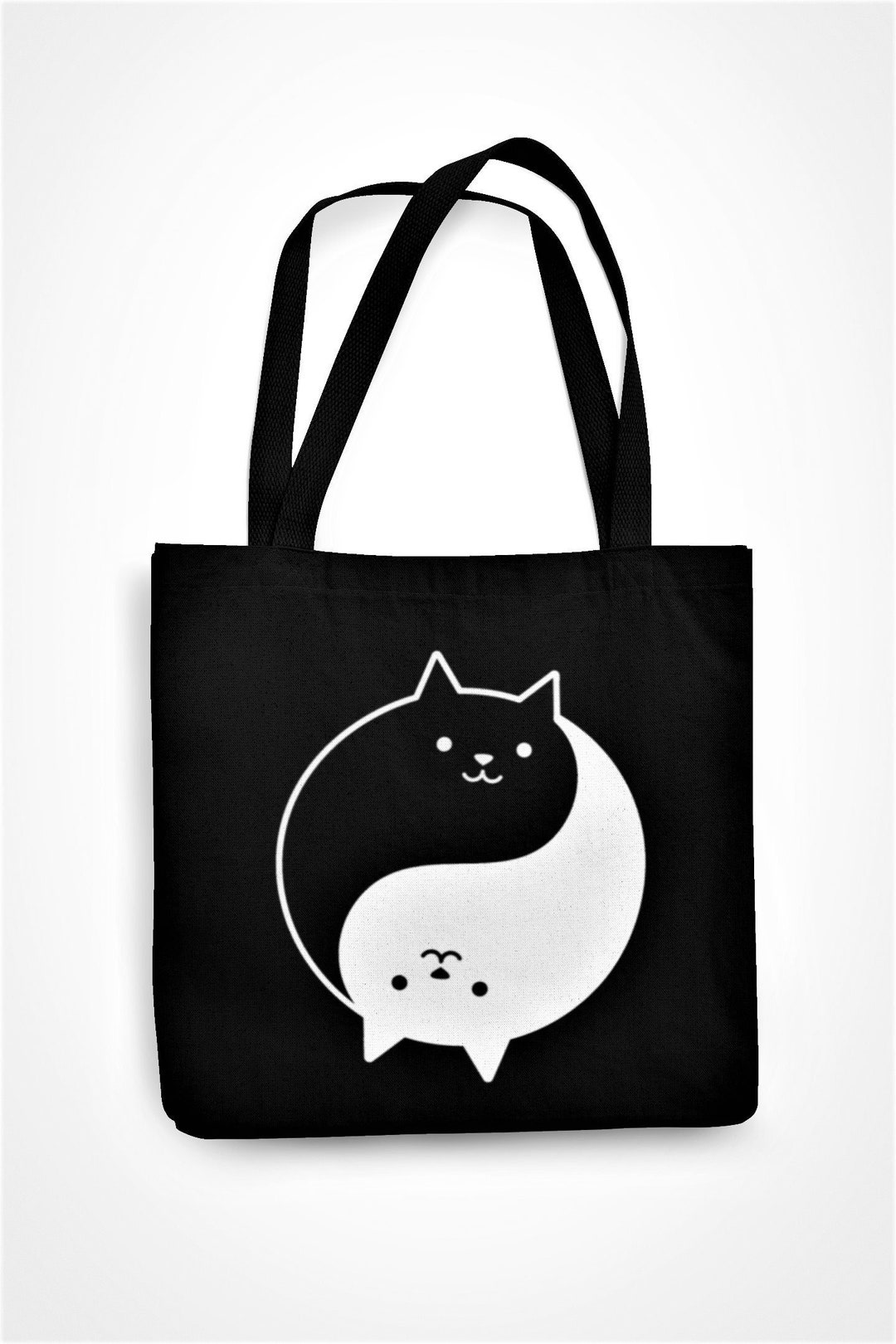 Ying Yang Kittens Tote Bag Cute Kittens Spiritual Zen Peace - Etsy UK