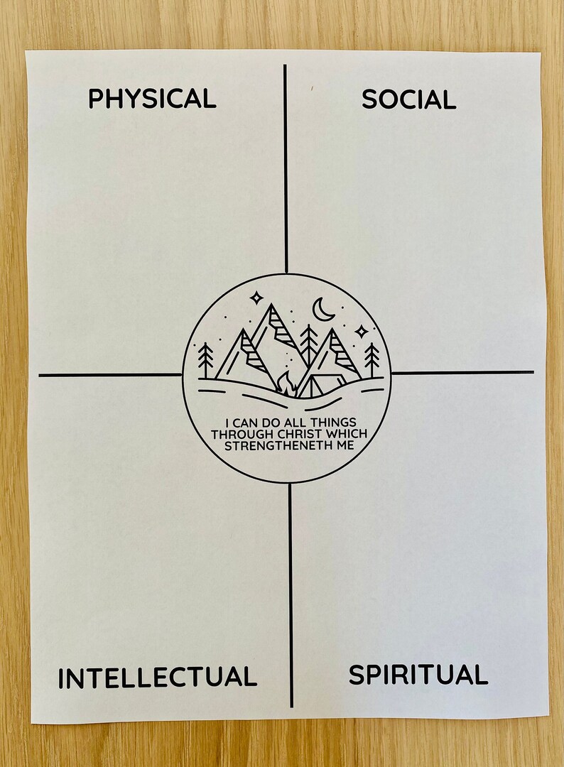 2023 Goal Sheet Digital File I Can Do All Things Through Etsy