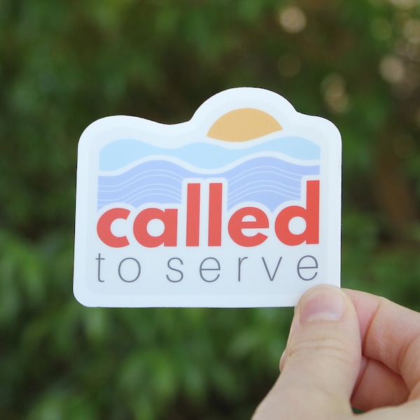 LDS Missionary Sticker, Vinyl Sticker, Called to Serve, Missionary Gift, LDS laptop stickers, Luggage Sticker