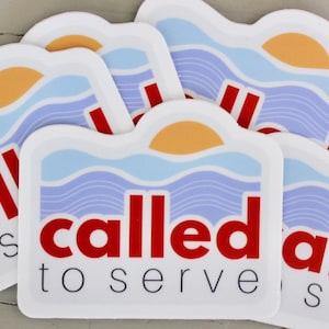 Set of 10 Called to Serve Vinyl Sticker, LDS Missionary Sticker, Missionary Prep, Vinyl Sticker, Missionary Gift, Young Men Young Women FSY