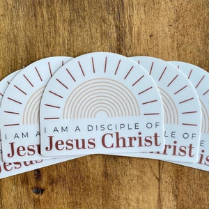 Set of 10: 2024 Youth Theme Sticker, I am a disciple of Jesus Christ vinyl stickers, Girls Camp 2024 sticker, FSY 2024, LDS 2024 Youth Theme