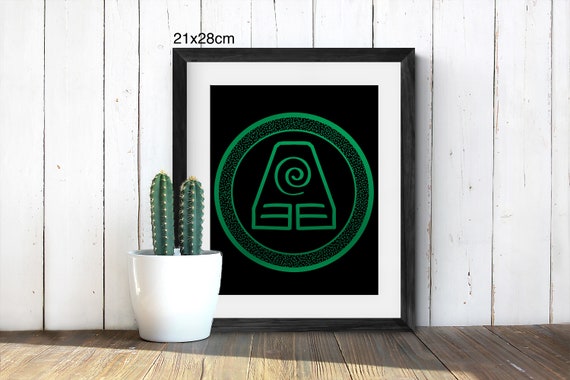 Avatar Lord Of The Elements Earth Nation Slide Print Etsy