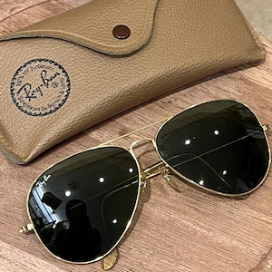 Vintage Rayban Aviators Gold - Etsy