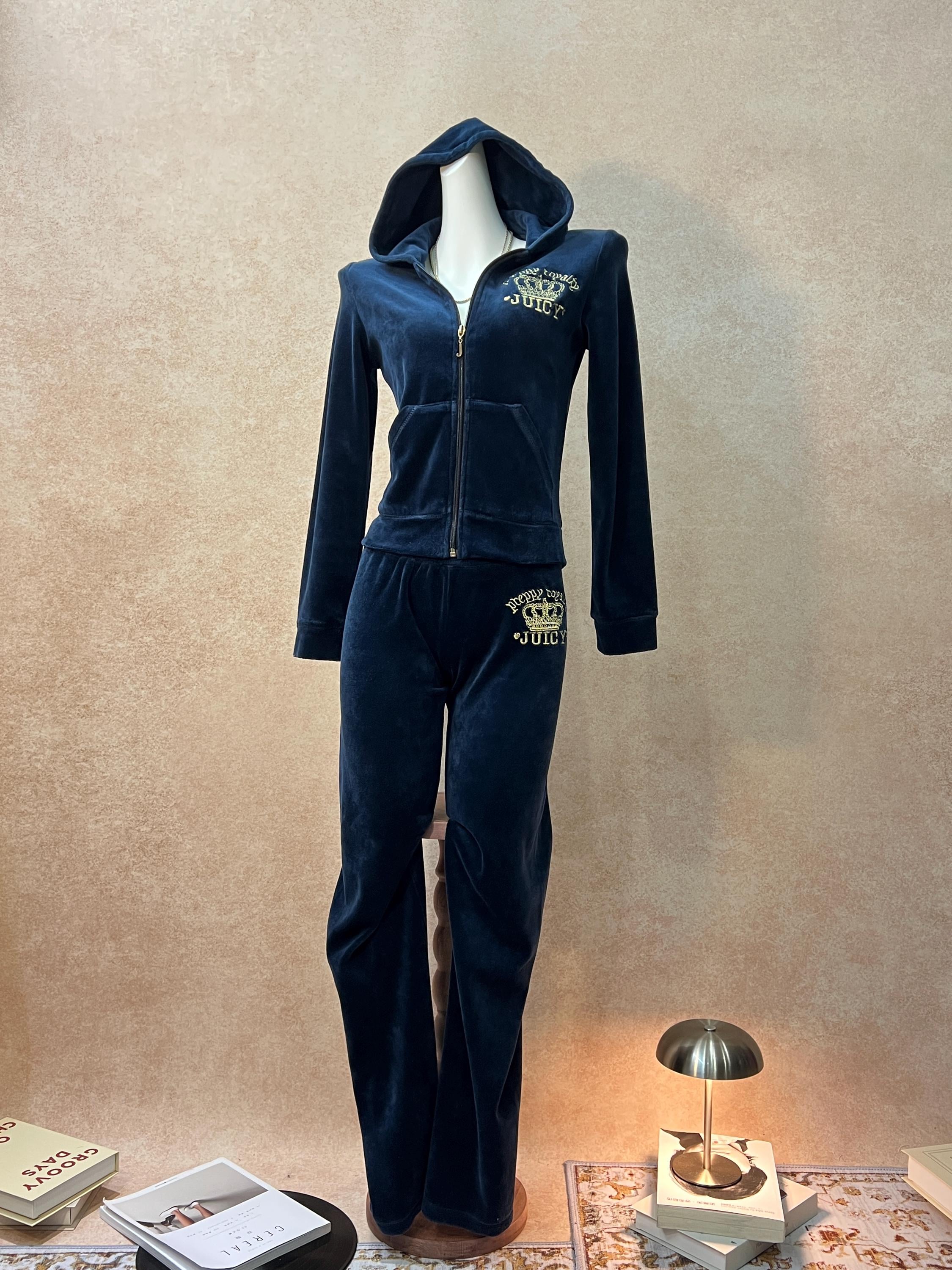 Y2k tracksuit - Etsy 日本 00s ベロアトラックジャケット ブラック
