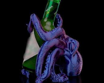 3D Printed Octopus Hot Sauce Holder: Quirky Kitchen Decor