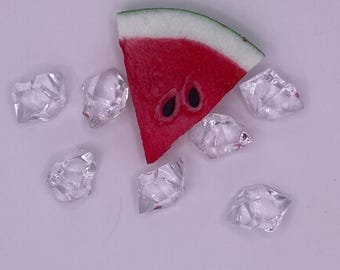 Fake Watermelon Slice & Crushed Ice Set: Tumbler Topper DIY