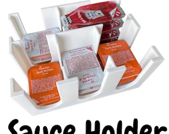 Condiment Sauce Dip Pack Holder Perfect for Dipping & Organization Fast Food Sauce Holder Custom Home Condiment Packs Holder Station