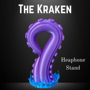 Octopus Tentacle Headphone Holder Unique Desk Organizer & Ocean-Inspired Decor 3D Printed Gift Man Cave Room Perfect Gamer Gift Kraken Gift