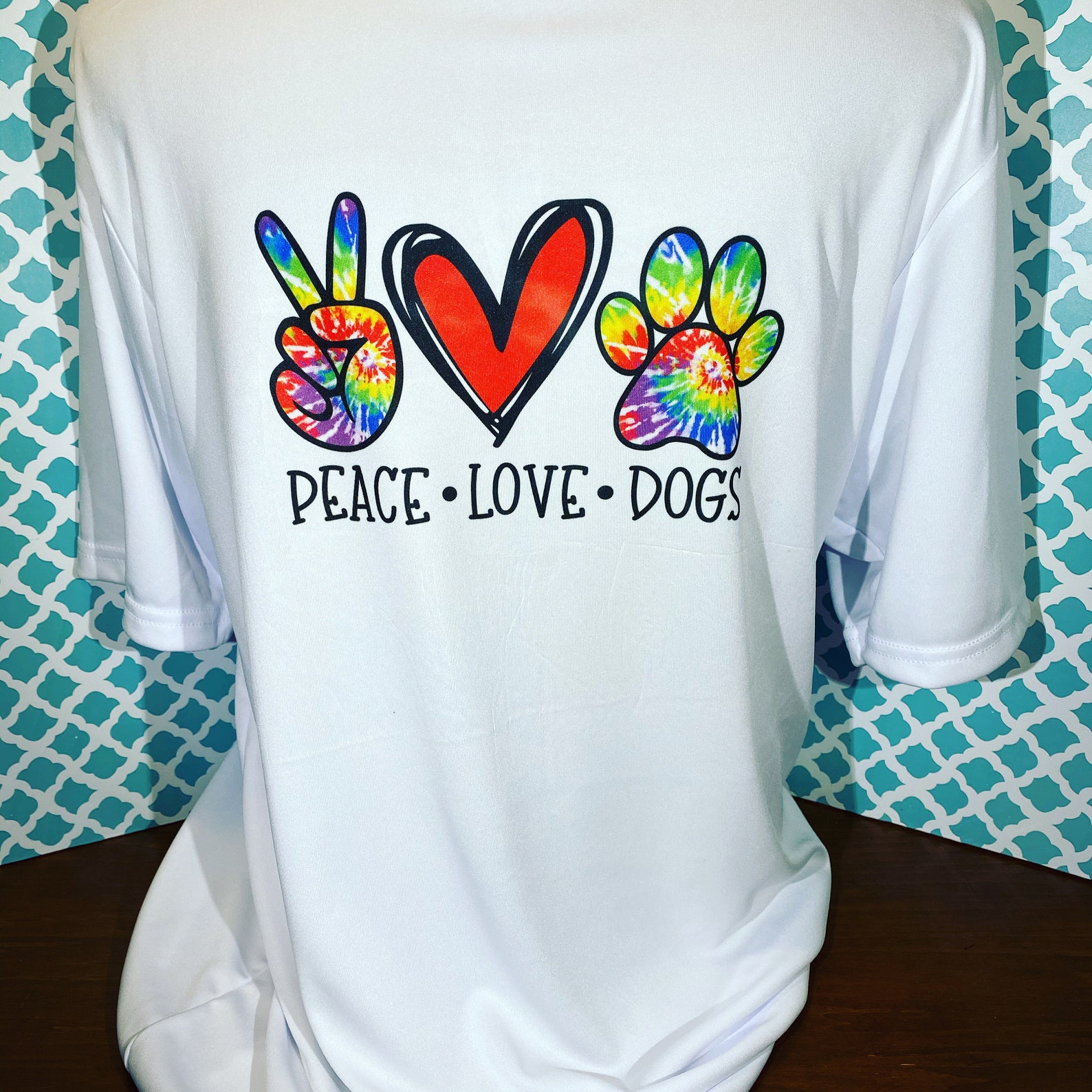 T Shirt. Sublimation Peace Love Dogs Shirt Dogs Tshirt Gift Etsy