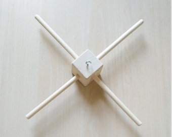 DIY Baby Mobile Hanger: Wooden Crib Mobile Frame