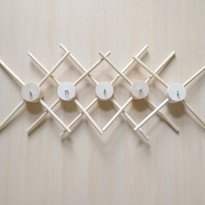 Wooden Baby Mobile Hanger Set: DIY Crib Mobile Arm (5 PC)