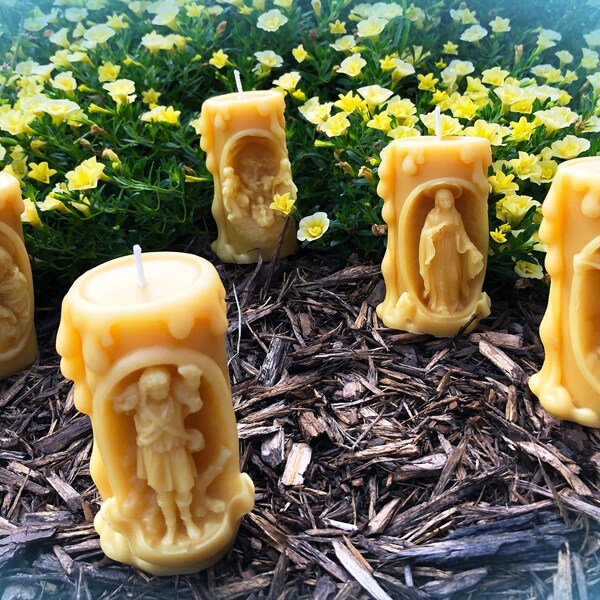 Catholic Beeswax Candles Etsy