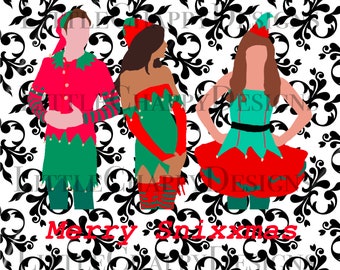 Glee Merry Snixxmas Christmas Digital Art Design Wallpaper Design — Perfect for phone or tablet backgrounds or wallpapers