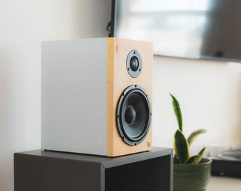 Deimos-651 Bookshelf Speakers / Handmade / Wood / HiFi / Passive / Audio / Pair