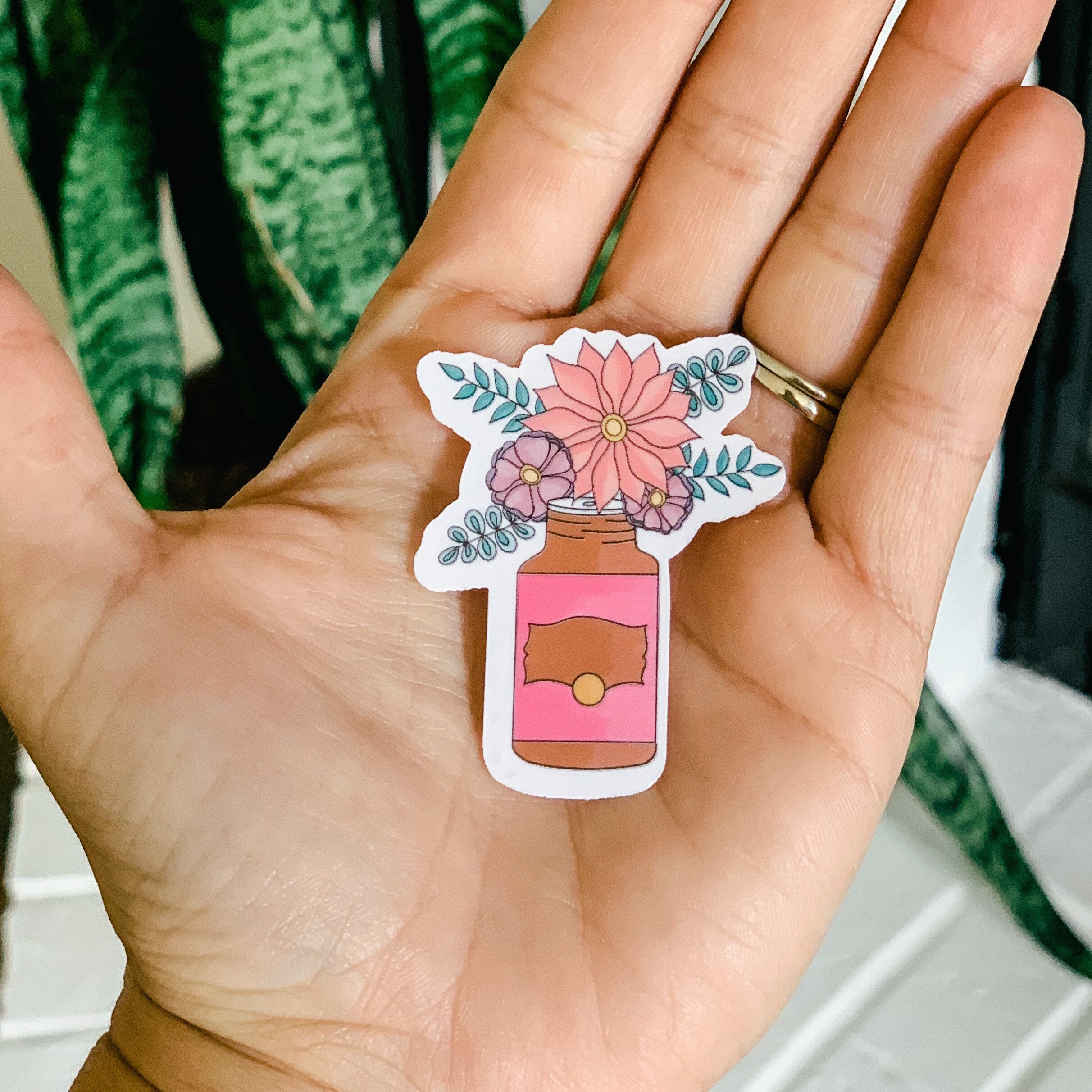 Floral Essential Oil Sticker Floral Essential Oils Young | Etsy