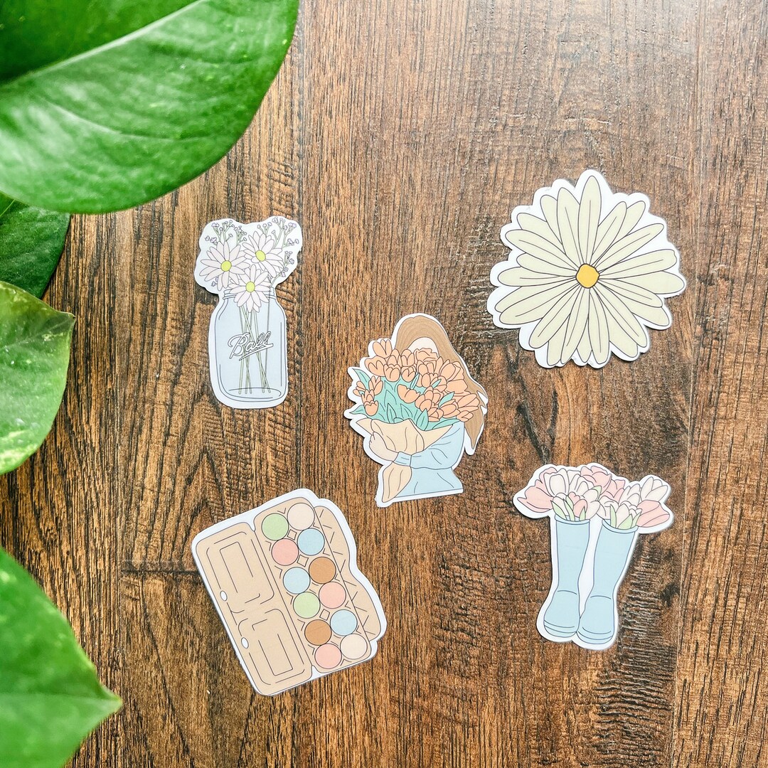 Floral Homestead Sticker Bundle - Water Resistant Sticker - Etsy