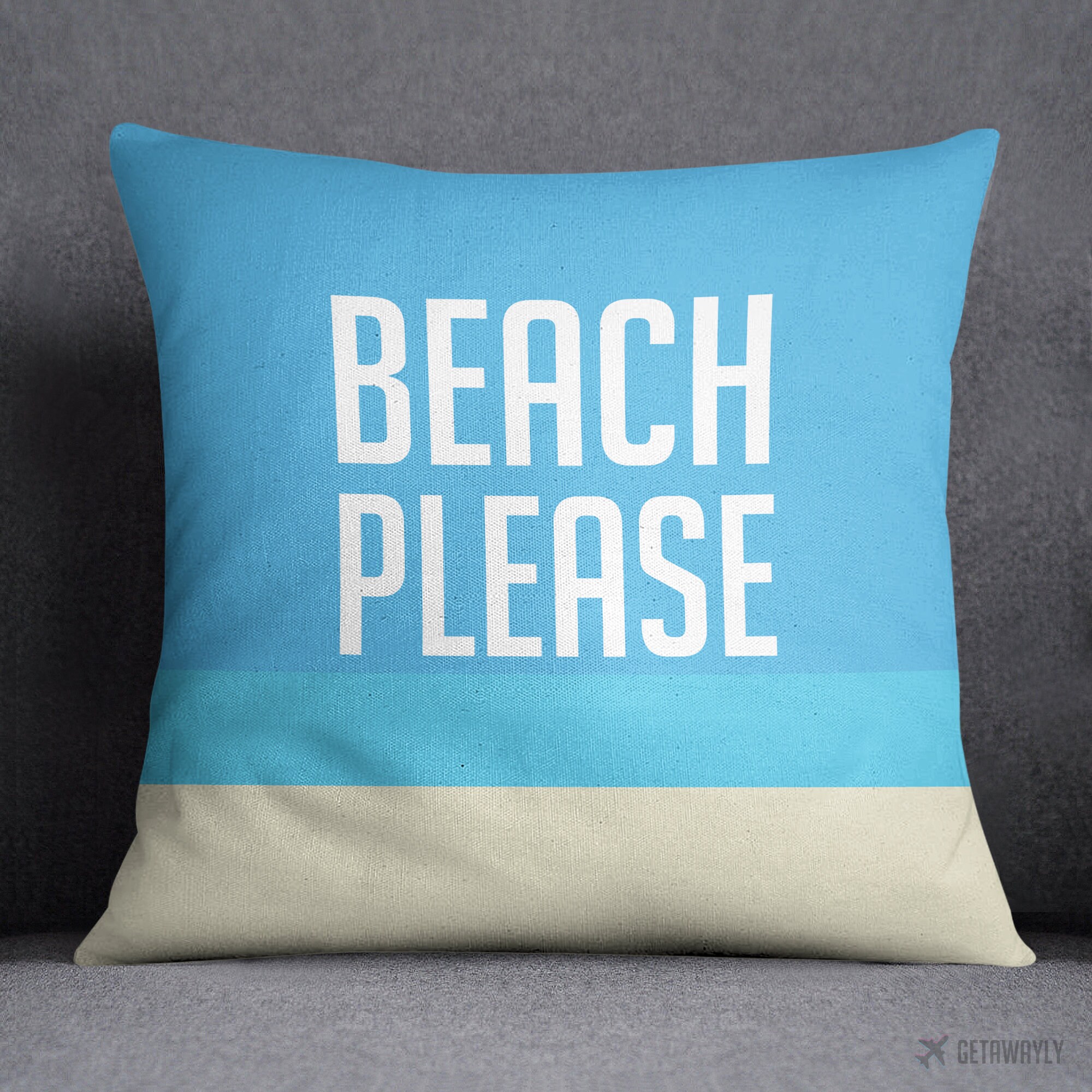 beach please pillow