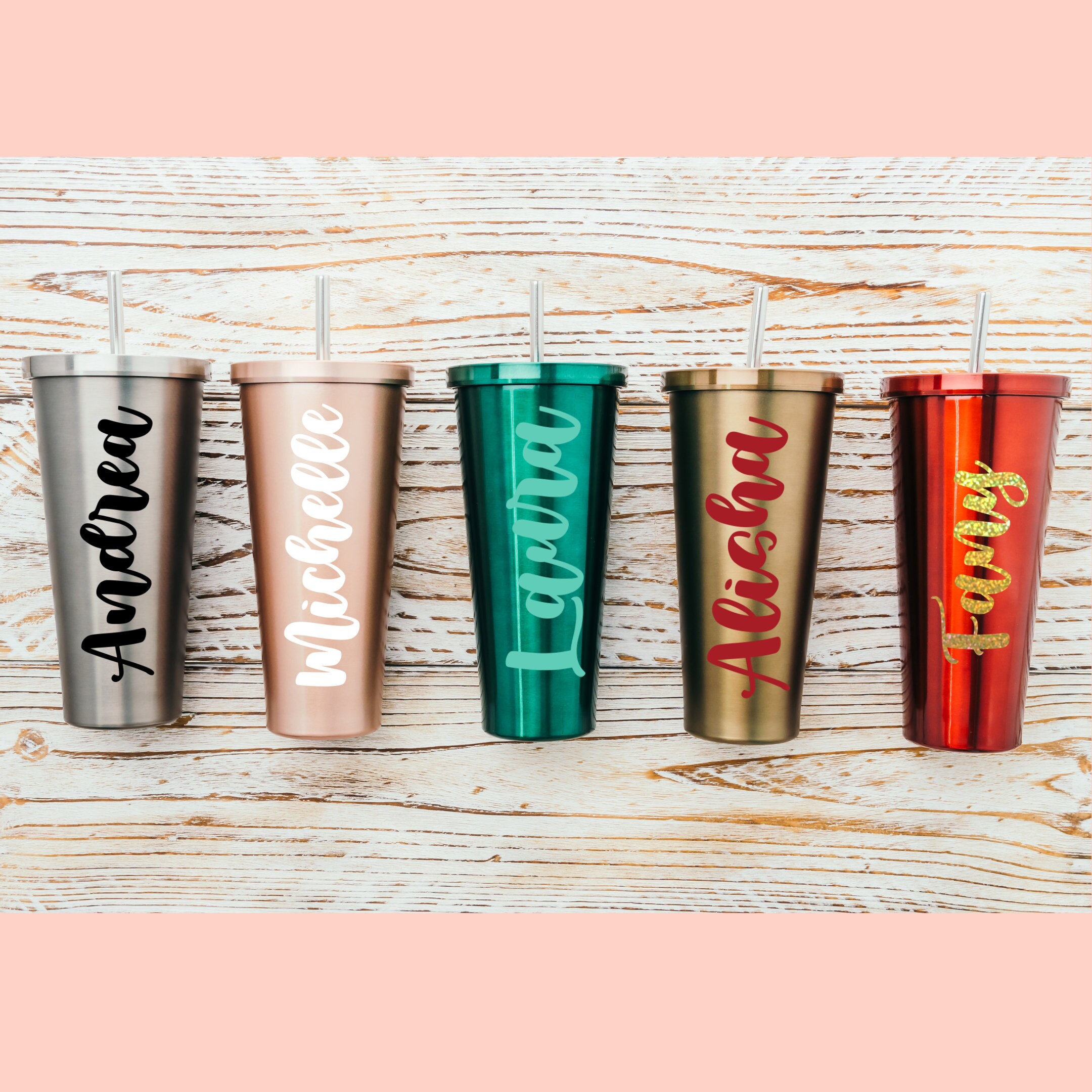 Personalized Name Vinyl Decal. Custom Name Decal for Tumblers Etsy