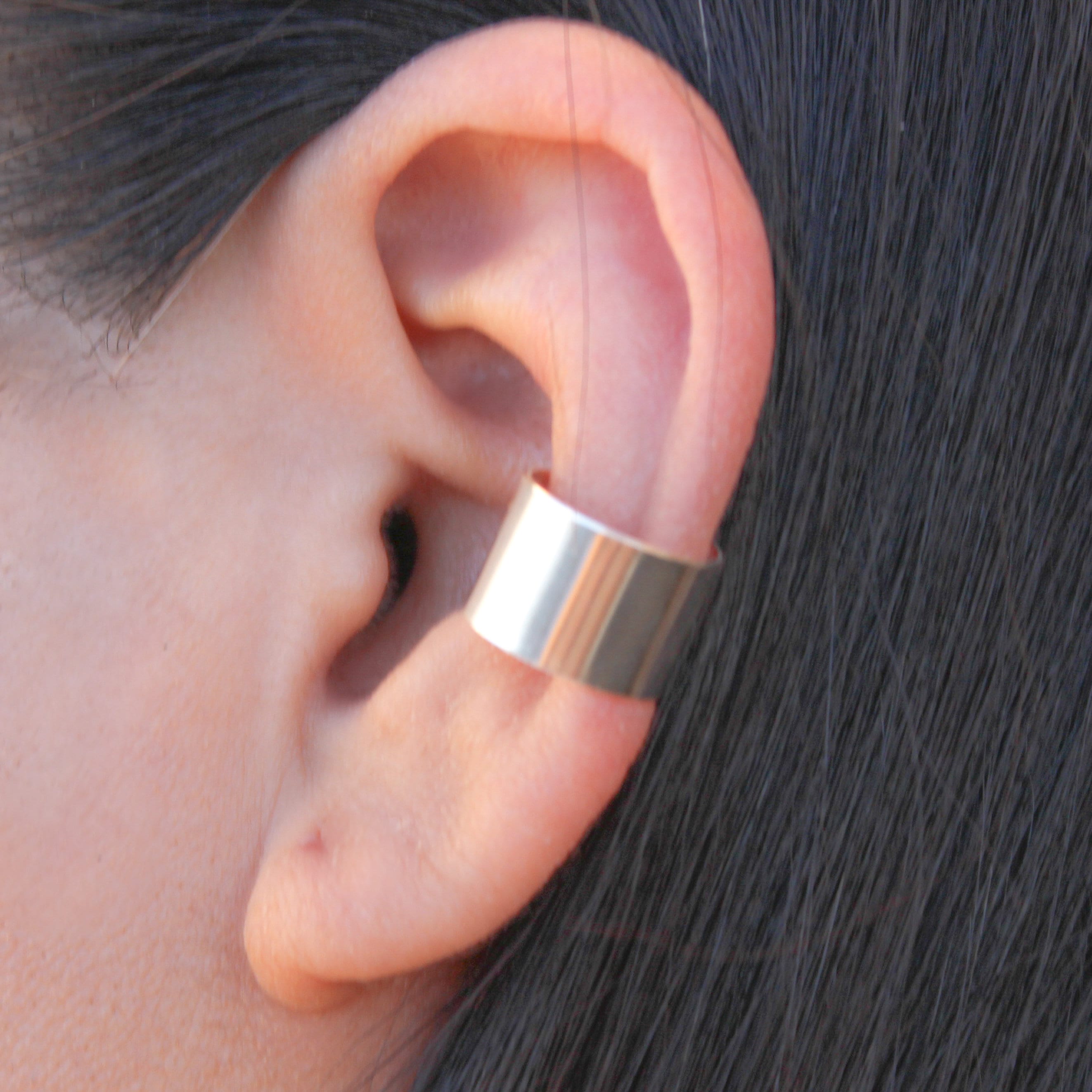 10 Mm Sterling Silver Extra Wide Orbital Ear Cuff Earring for Women. Wrap Around Earring for Non pierced Ears. Etsy Canada